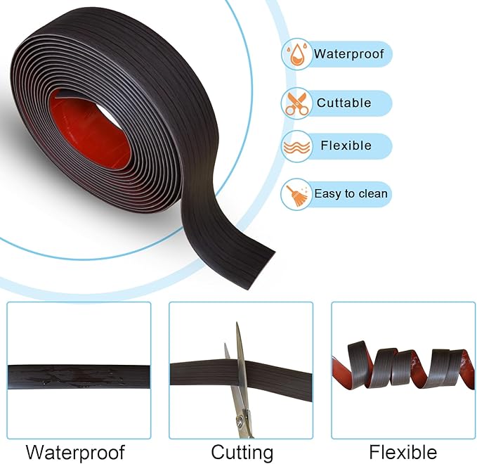 Floor/Door Flat Transition Strip & Self Adhesive Floor Vinyl Floor Edge Trim - Image 2