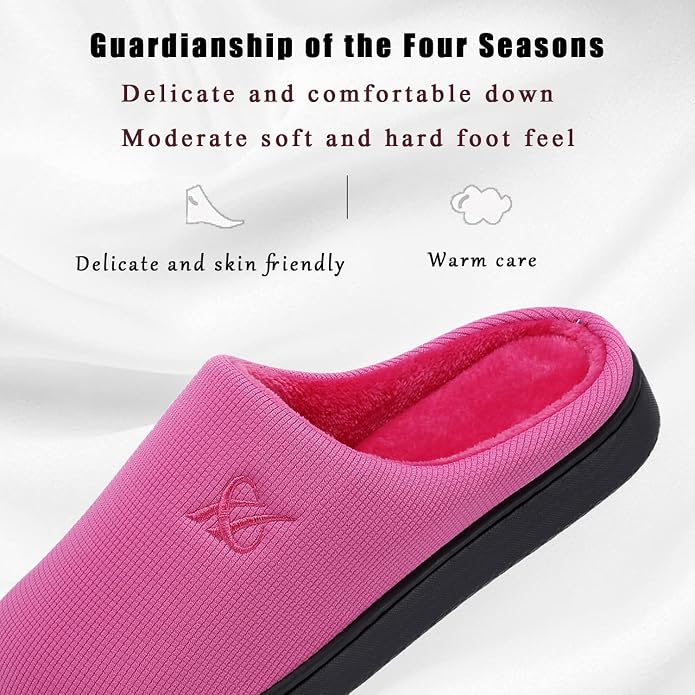 Memory Foam Slippers for Women's and Men's Casual House Shoes - Image 2