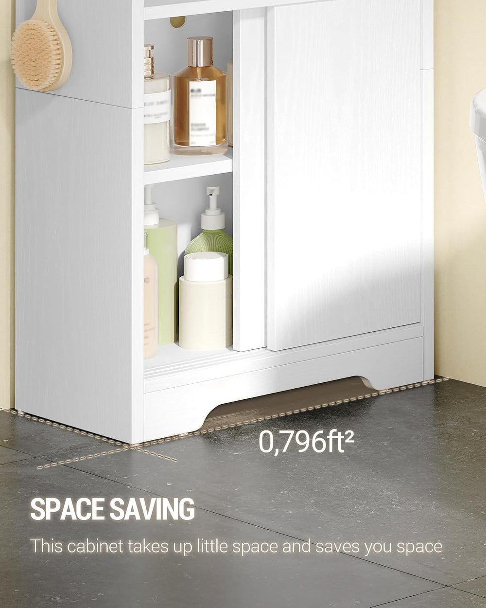 Hzuaneri Slim Bathroom Storage Cabinet, Toilet Paper Cabinet