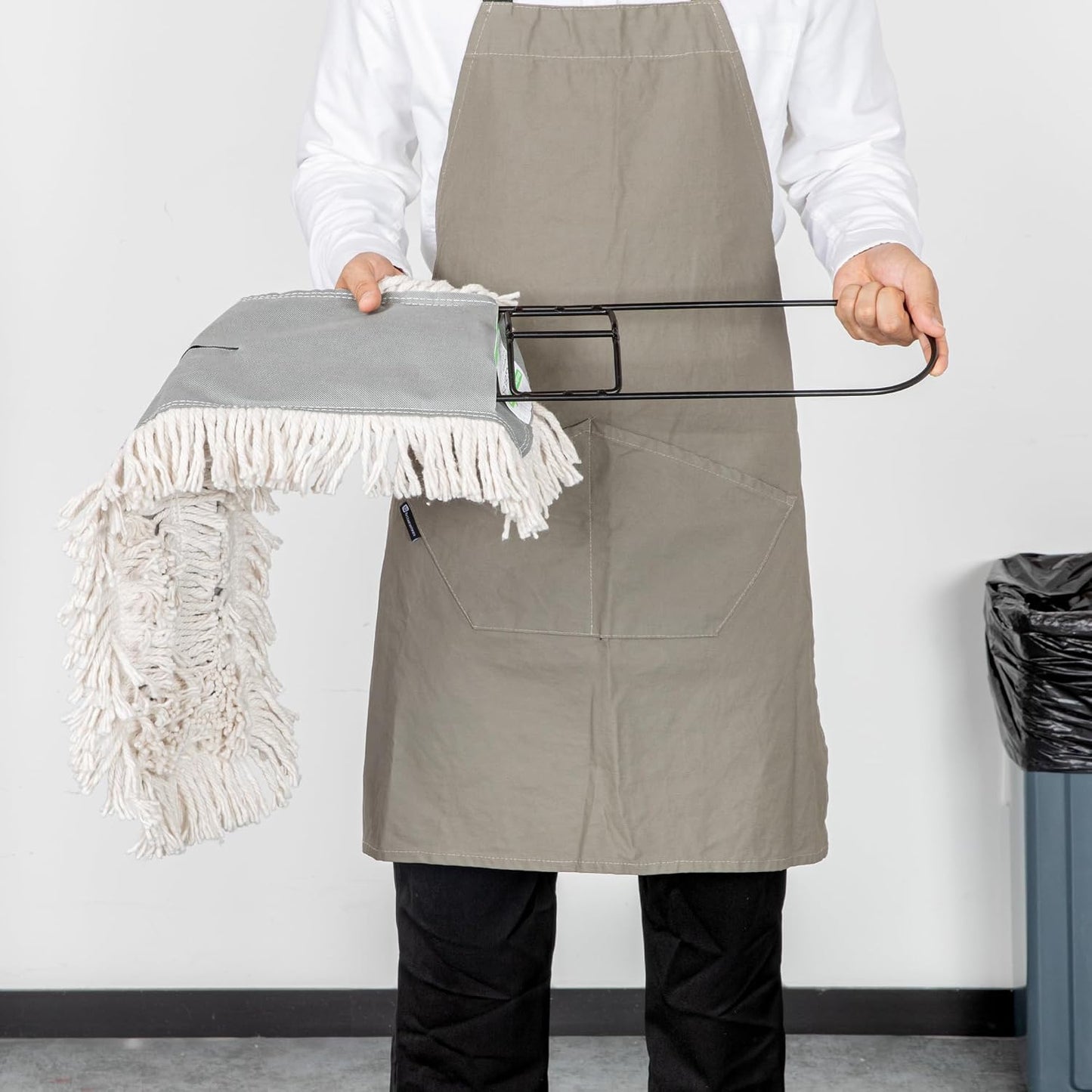 Restaurantware-MOP FRAME ONLY: Clean Tek Professional 24 x 5 Inch Dust Mop Frame, 1 Snap-On Wire - Dust Cleaning Head And Handle Sold Separately, For Home Or Office, Iron Wire