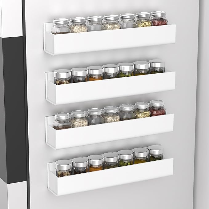 PMMASTO Adhesive Acrylic Spice Rack Organizer - Image 2