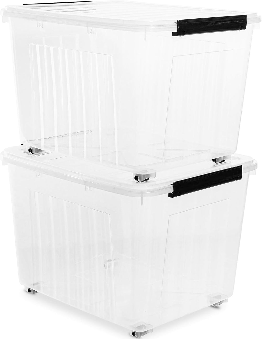 Citylife 82 QT Clear Plastic Storage Bins