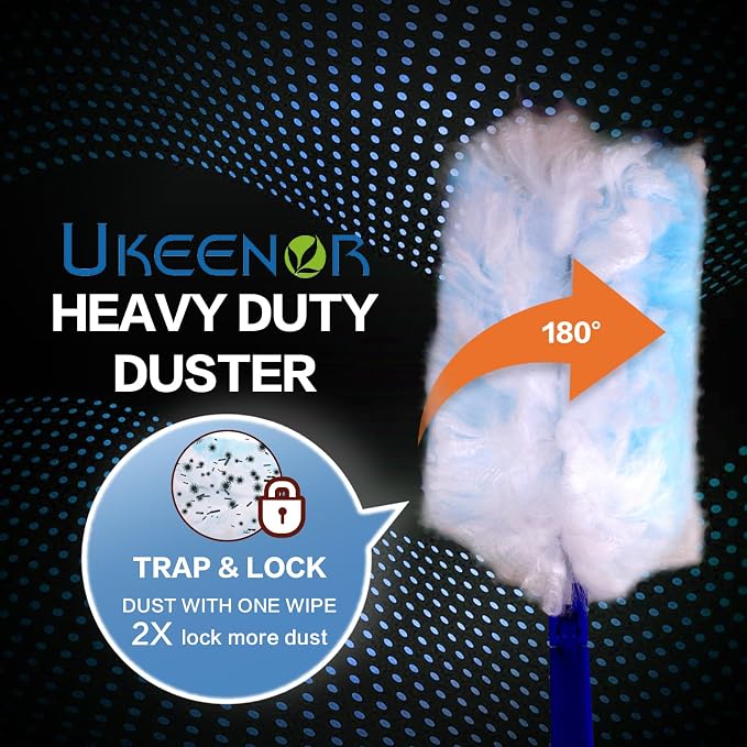 Disposable Dusters Refills, Heavy Duty Electrostatic Replacement Head 20 Counts - Image 2