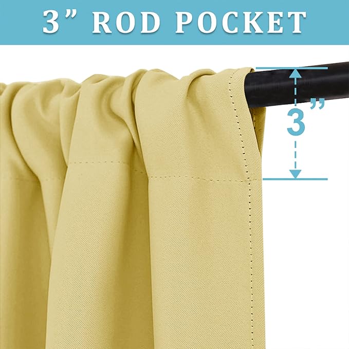RYB HOME Blackout Curtains for Bedroom - Image 2