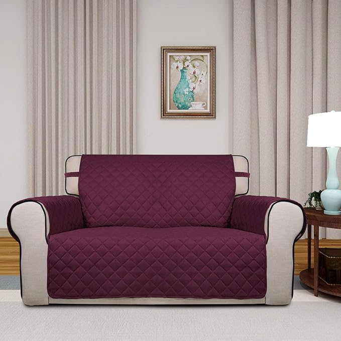 PureFit Reversible Quilted Sofa Cover, Water Resistant Medium Slipcover - Image 2
