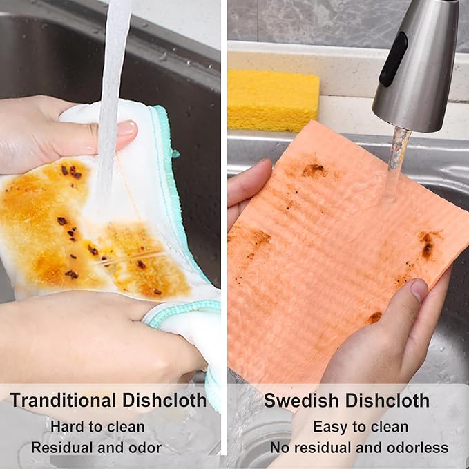 MEUUT 12 Packs Swedish Dishcloths and Kitchen Sponges - Image 5