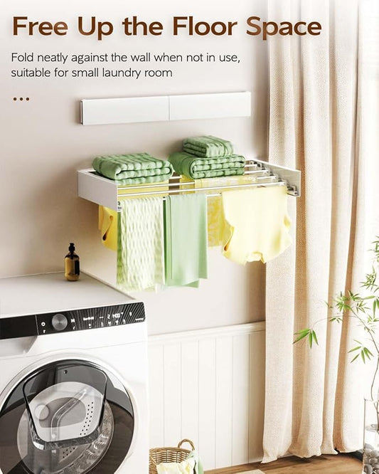 Foldable Wall Mounted Clothes Drying Rack - Image 2