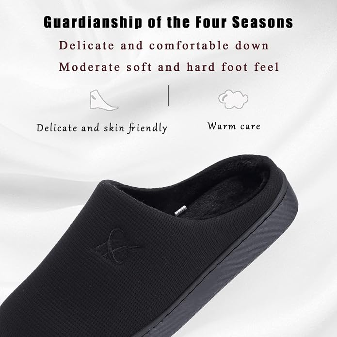 Memory Foam Slippers for Women's and Men's Casual House Shoes - Image 2