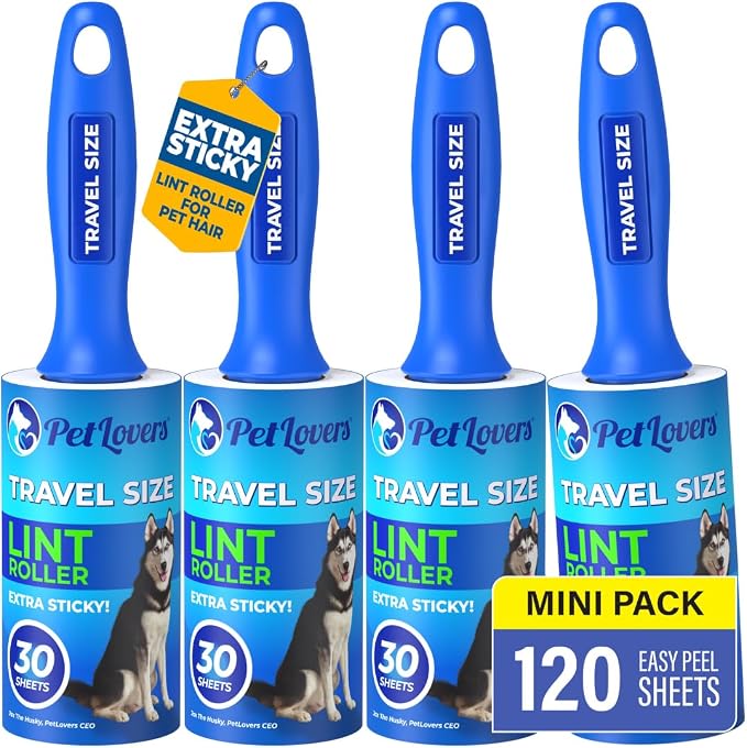 PetLovers Extra Sticky Lint Roller Mega Value Set by PetLovers