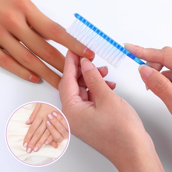 50 Pcs Handle Grip Nail Scrubber Brushes, Manicure Pedicure Cleaning Brushes - Image 7