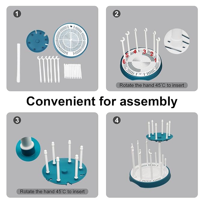 Baby Bottle Drying Rack, Double-Layer Bottle Drying Rack, Hold Up to 16 Baby - Image 7