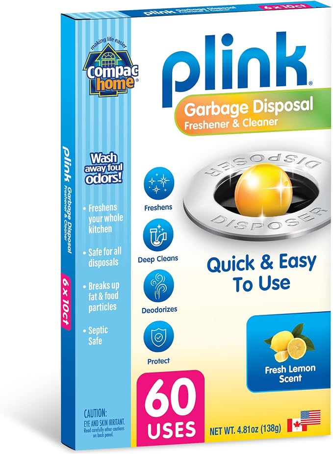 Compac Home Plink Garbage Disposal Cleaner and Deodorizer 60ct VALUE PACK - Image 9