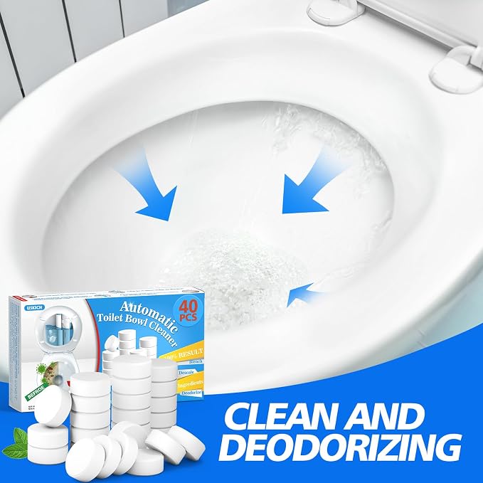 USKICH Toilet Bowl Cleaner 40 PACK, Household Automatic Toilet Bowl Cleaners - Image 3
