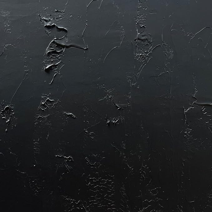 NANKAI Hand-Painted Black and White Wall Art, Minimalist Abstract Painting - Image 2