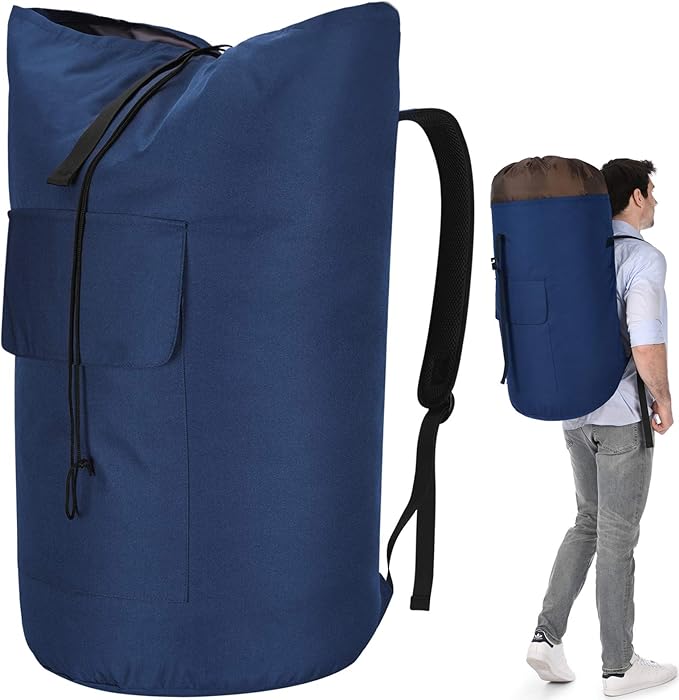 Laundry Bag Backpack Extra Large, 115L Laundry Backpack by Azhido