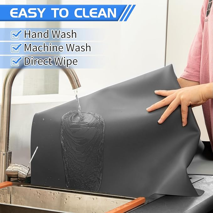 Warome Silicone Mats for Kitchen Counter, Extra Large Silicone Countertop - Image 6