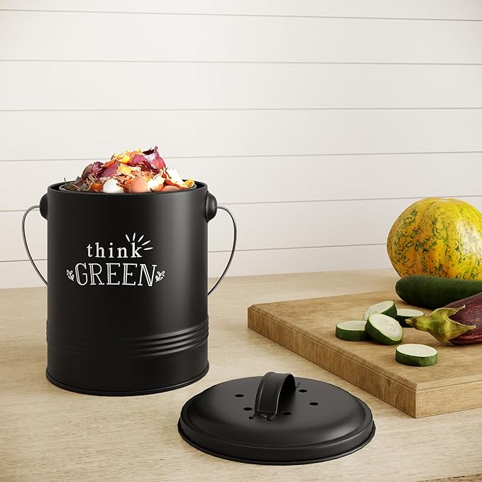 Barnyard Designs Compost Bin for Kitchen Counter - Image 7