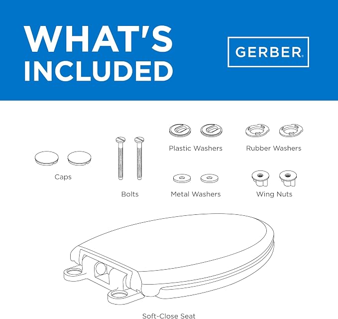 Gerber Round Front Toilet Seat - Image 8