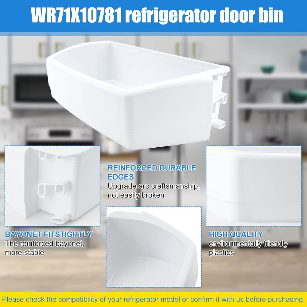 WR71X10781 Door Shelf Bin Compatible with ge, hotpoint Refrigerator: GSE25GGH...