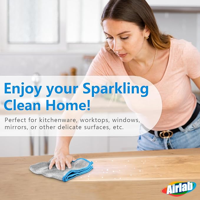 Glass Polishing Cloth Streak Free Miracle Microfiber Cleaning Cloth Lint Free - Image 6