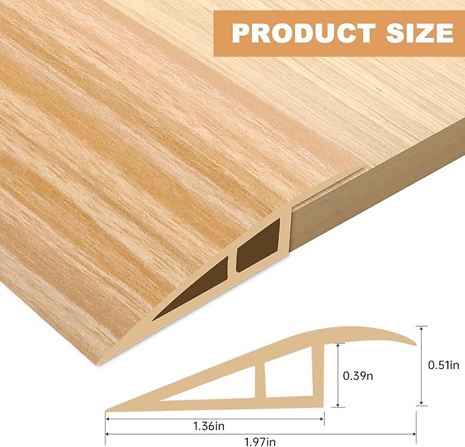 Vinyl Door Threshold Flooring Transition Strip Self Adhesive Carpet Edging Strip - Image 2