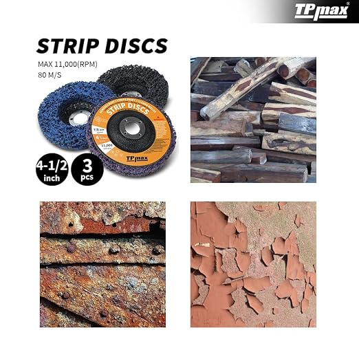 4-1/2" x7/8'' Stripping Discs Rust Remover Wheel Remove Paint and Oxidation - Image 3