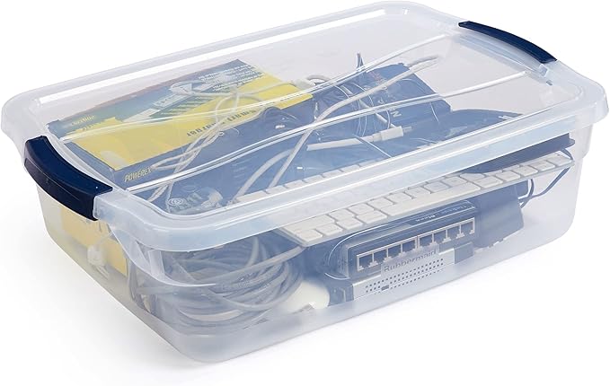 Rubbermaid Cleverstore 16 Qt Clear Storage Bins - Image 2