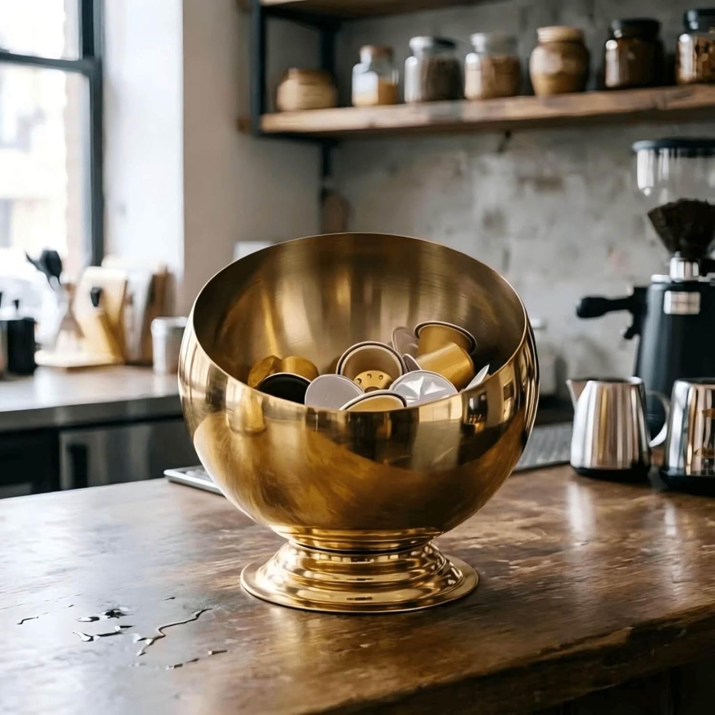 Coffee Pod Holder, Gold | Coffee Pod Storage, K Cup Holder, Espresso Pod Holder, Coffee Pod Organizer