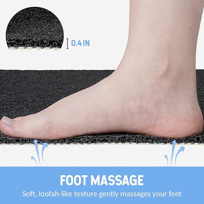 Non-Slip Bathtub Mat, Anti Slip Shower Mat, Fast Drying Bathtub Mats, Foot - Image 5