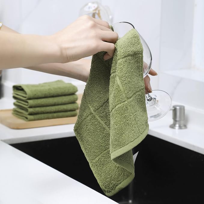 Glynniss Dishcloths Kitchen Highly Absorbent Dish Rags 100% Cotton Dish Cloths - Image 3