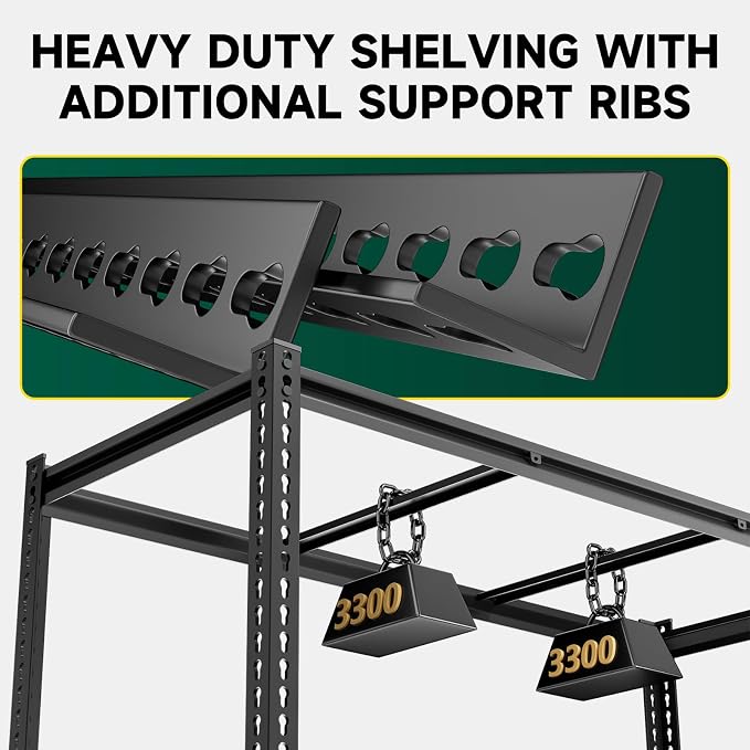 5-Tier 60" W X 24" D X 72" H Storage Shelves 3000LBS Garage Shelving Metal - Image 5