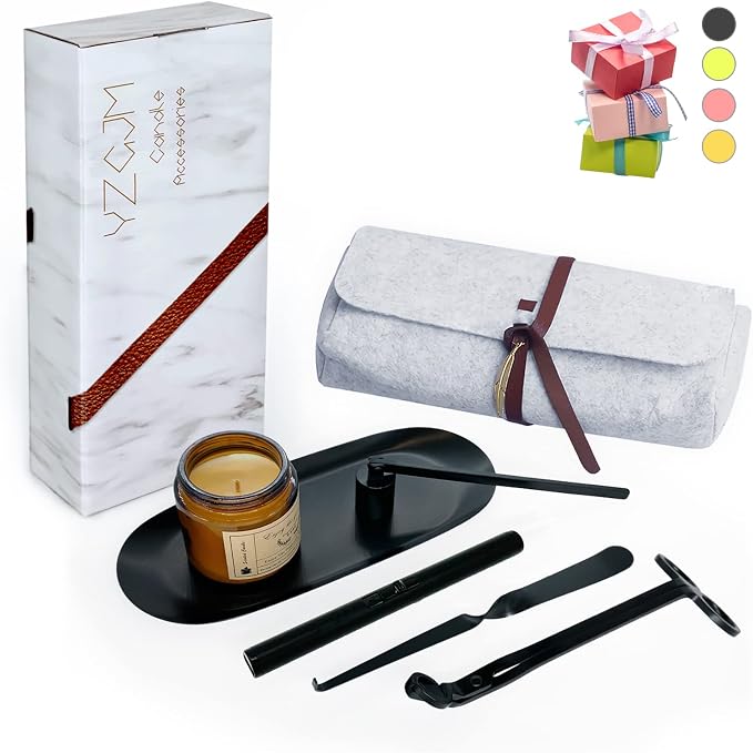 Exquisite Candle Accessories Tool Pack Bag, Rechargeable Electric Lighter， Wick by YZGJM