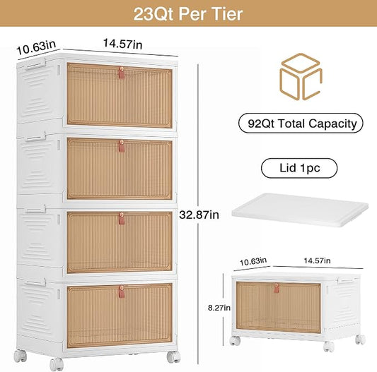 VECELO 4 Tier Storage Bins - Image 2