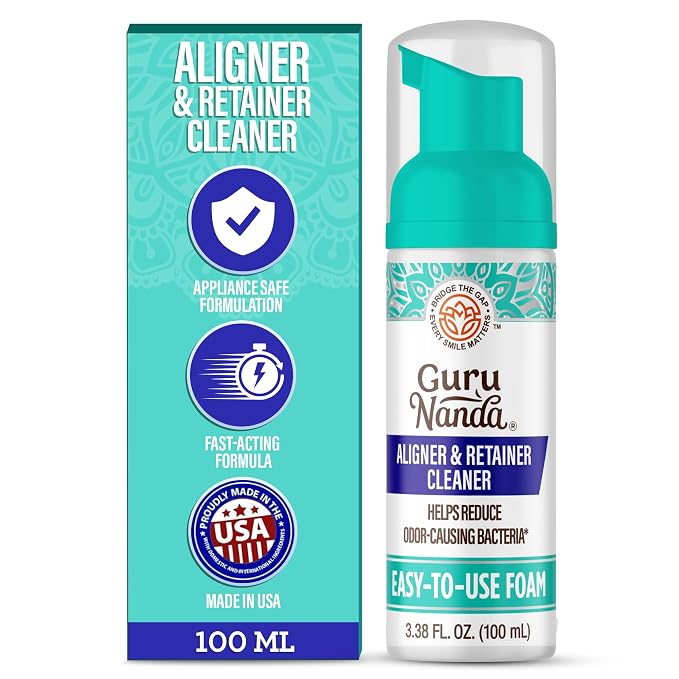 GuruNanda Aligner & Retainer Cleaner Foam – Gentle Cleaning by Gurunanda