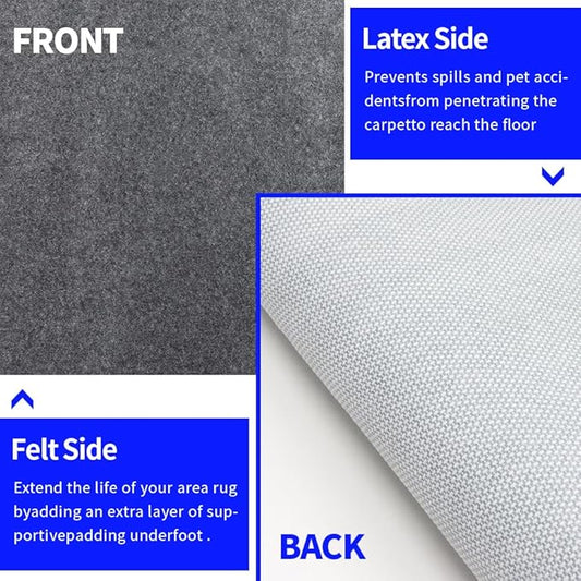 100% Waterproof Non-Slip Rug Pad 8x10 - Image 2