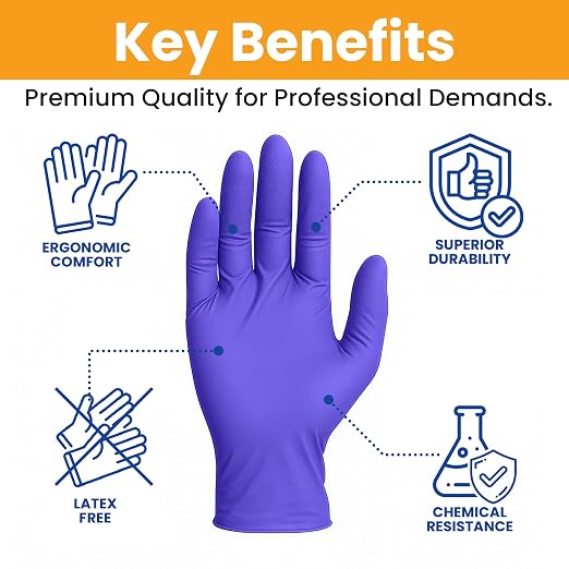 SafeWay Nitrile Disposable Gloves — Multi-Purpose Powder-Free, Medical Use - Image 3