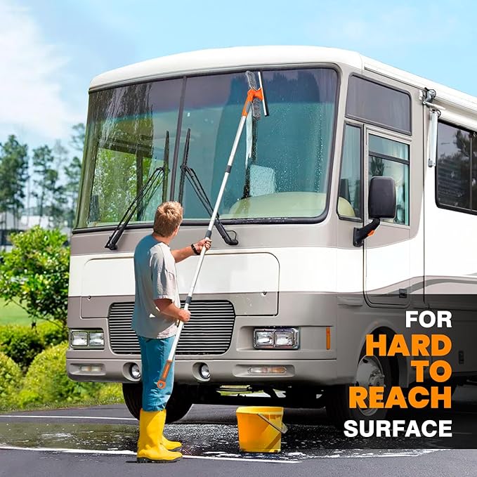 Professional Window Squeegee Cleaner, 2 in 1 Shower Squeegee - Image 4