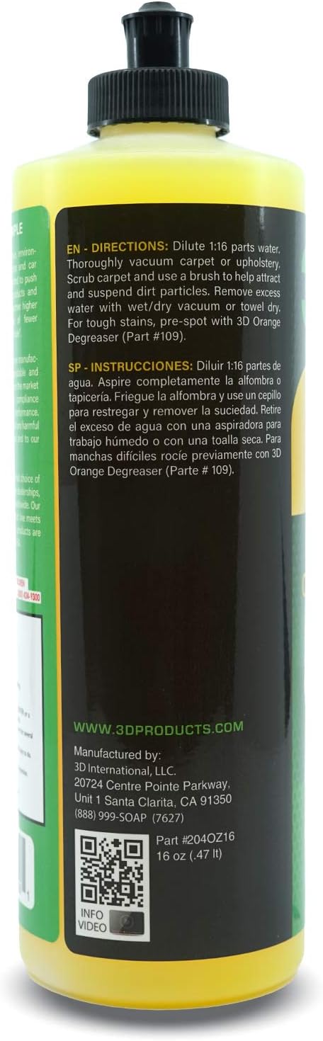 3D Upholstery & Carpet Shampoo - Image 2