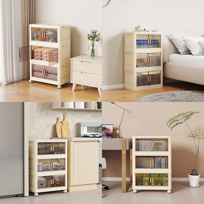 3 Tier Stackable Plastic Storage Bins - Image 7
