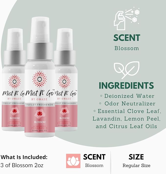 Mist N’ Go by Omaze Travel Bathroom Spray - Image 2