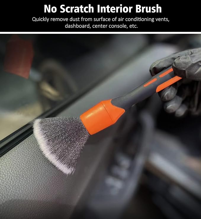 YeewayVeh 3pcs Car Detailing Brush Set - Image 3