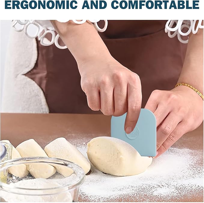 Pan Scraper, Non Scratch for Cast Iron, Pot and Pan Cleaning, Sturdy Scraper - Image 6