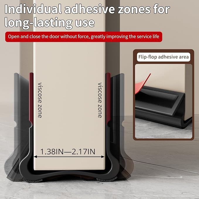 New Upgrade 36.6 inch Under Door Draft Stopper Free Cutting Length， - Image 3