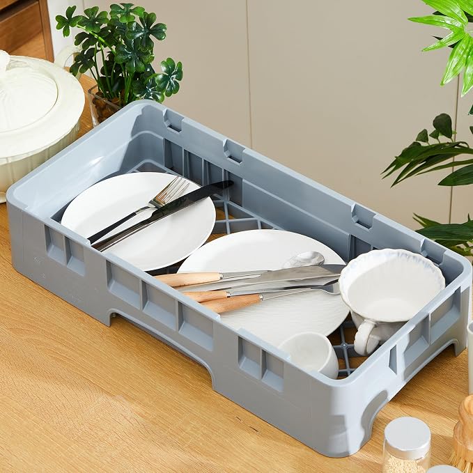 Commercial Dishwasher Tray Rack Polypropylene Full Size Flatware Rack - Image 5