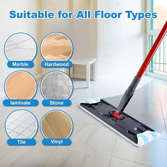 3PCS Replacement Mop Pads for O-Cedar H2prO Flat Mop System, Microfiber Mop Pad - Image 6