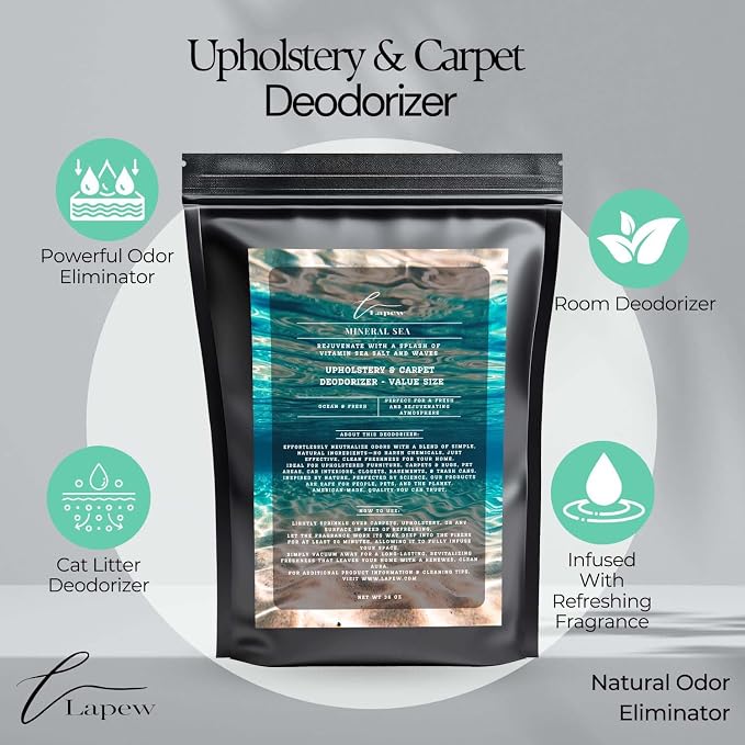 Mineral Sea Carpet Freshener Powder Refill 36 oz | Powerful Odor Eliminator - Image 3