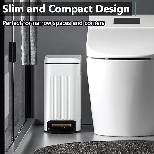 CEROELDA Small Bathroom Trash Can - Image 2