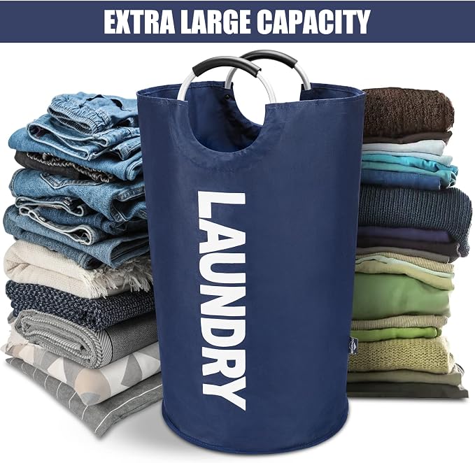 DOKEHOM 125L X-Large Collapsible Washing Laundry Basket Bag - Image 7