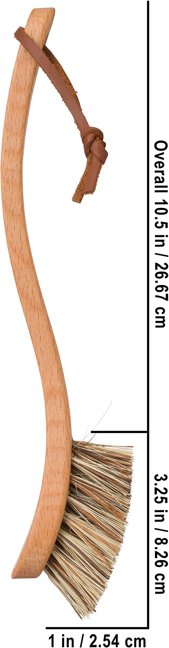 REDECKER Curved Dish Brush, Natural Union Plant Fiber Bristles, Ergonomic Design - Image 3