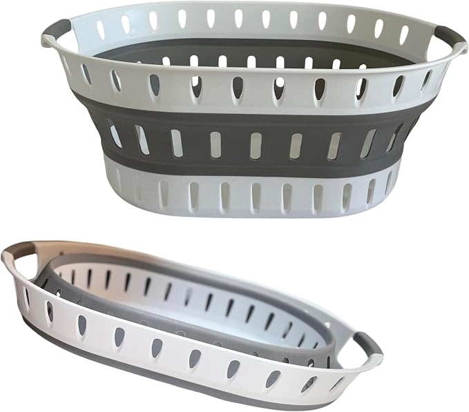 Premium Collapsible Laundry Baskets – Foldable Laundry Basket & Hamper Bin 45L by Unknown